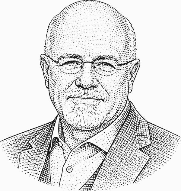 Dave Ramsey quote portrait about investing
