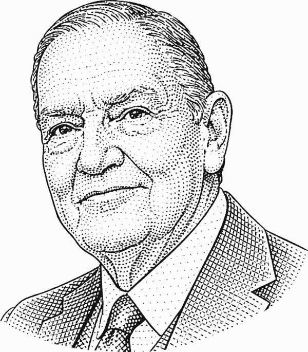 Jack Bogle quote portrait about investing