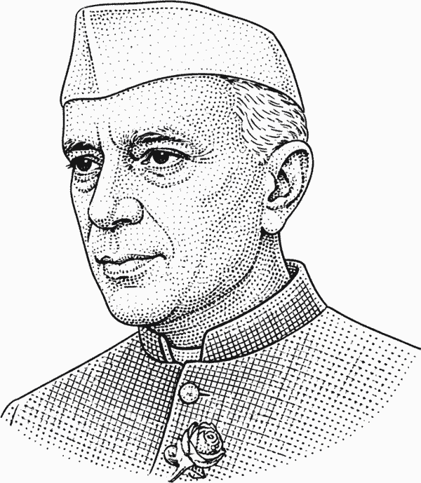Jawaharlal Nehru quote portrait about risk