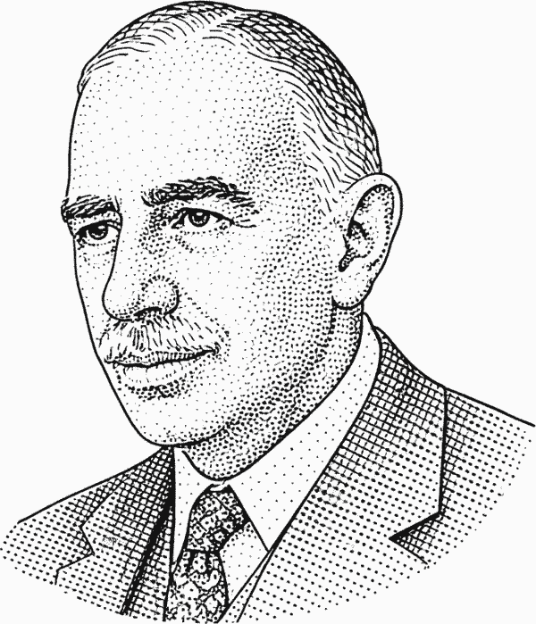 John Maynard Keynes quote portrait about wisdom, investing