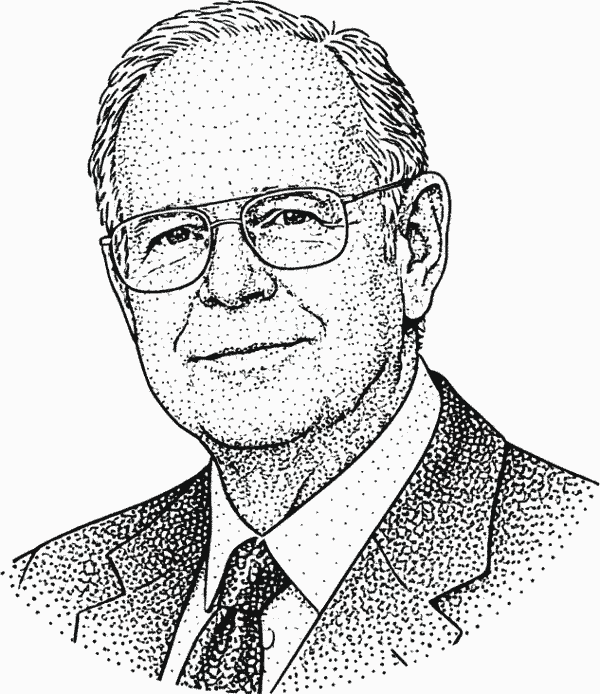 Shelby Davis quote portrait about markets, long-term