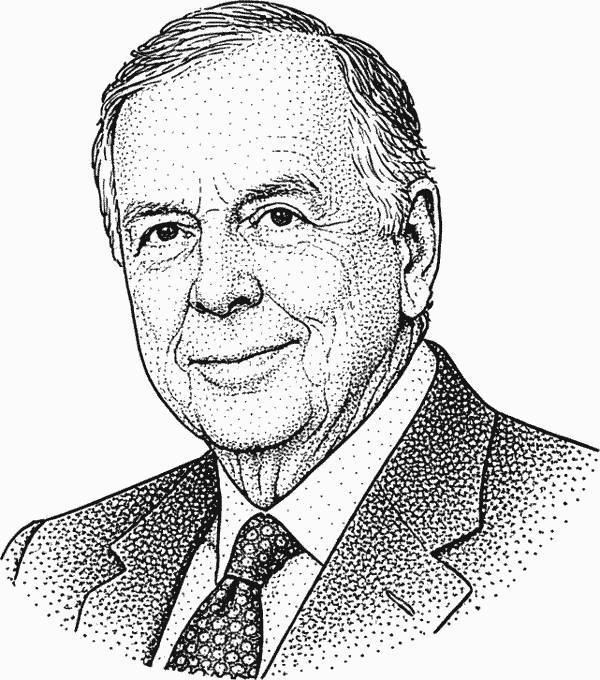 T. Boone Pickens quote portrait about wisdom