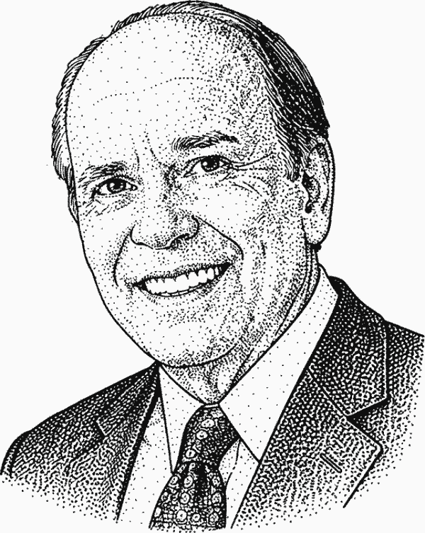 William O'Neil quote portrait about markets, long-term